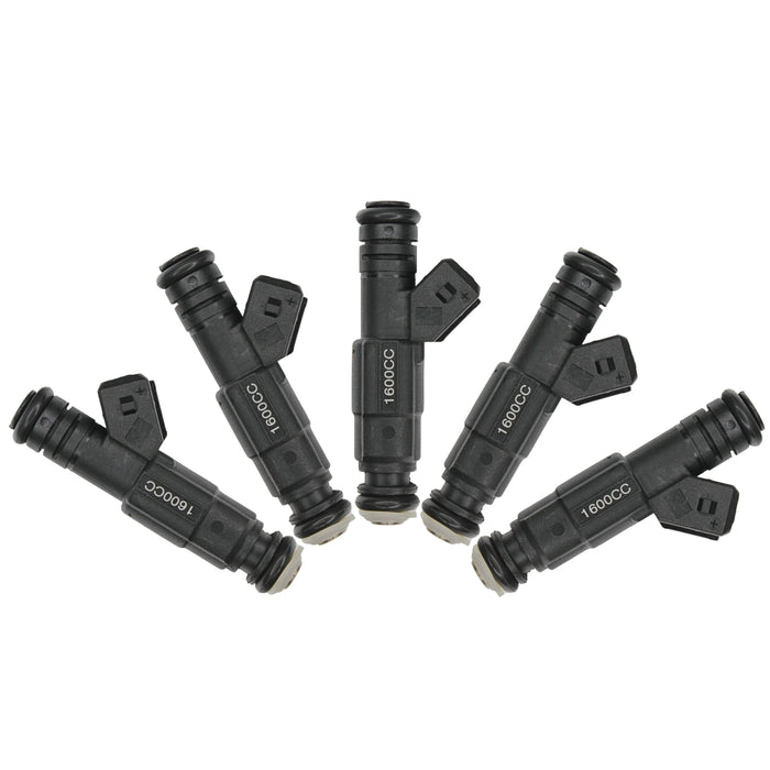 5x Fuel Injectors 1600cc 152lb Gen III EV6 (Long) / EV1 Jetronic Plug / E85 safe