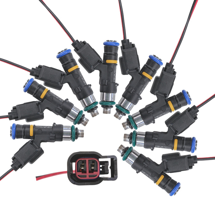 8 EV14 80lb 850cc fuel injectors for LS2 6.0 Pontiac GTO C6 Corvette CTS-V 5.3