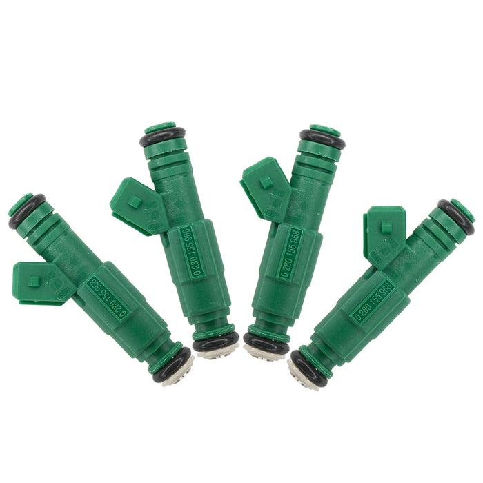 4 X 0280155968 Injecteur de carburant géant vert pour Bosch 42lb Motorsport Racing 440cc