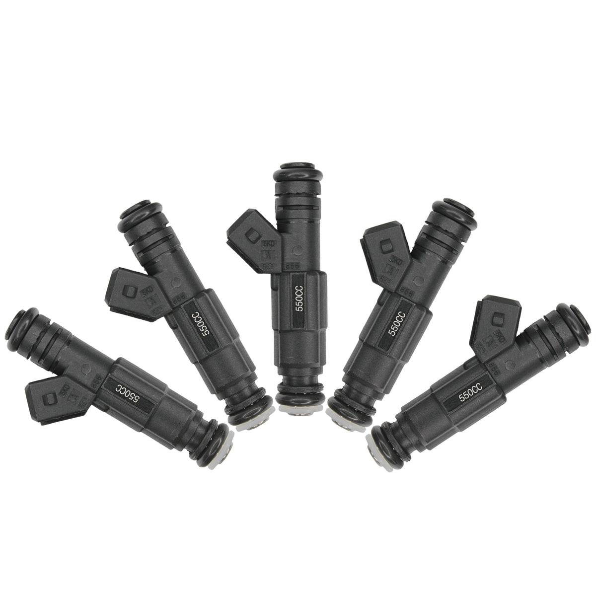 Injector Files 5 x Fuel Injectors 550cc 52lb Gen III EV6 (Long) / EV1 Jetronic Plug ...