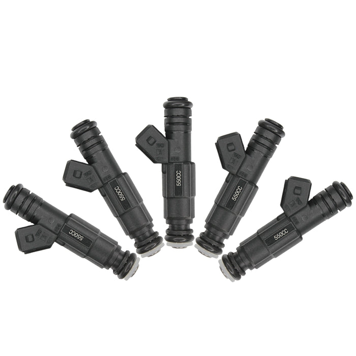 5 x Fuel Injectors 550cc 52lb Gen III EV6 (Long) / EV1 Jetronic Plug / E85 safe