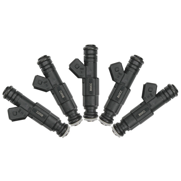5 x Fuel Injectors 850cc 81lb Gen III EV6 (Long) / EV1 Jetronic Plug / E85 safe