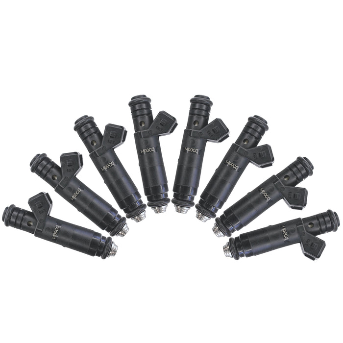 8 x Fuel Injectors 133lb 1400cc High Impedance Long Style FI114961 EV1 plug 60mm