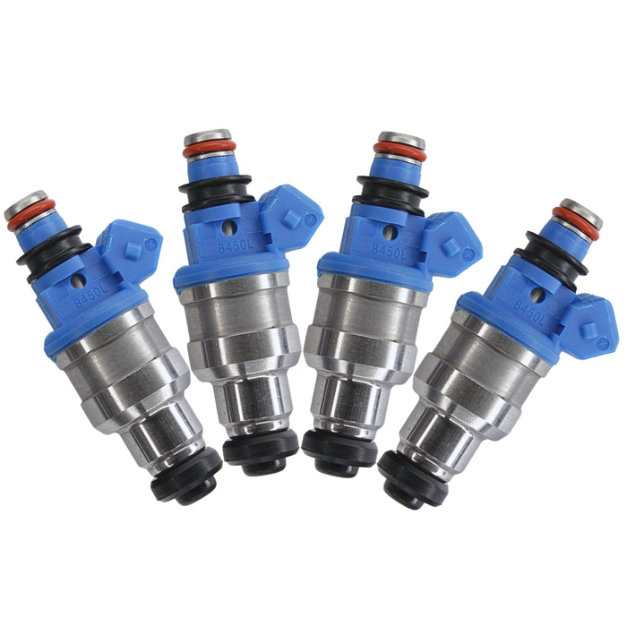 4 x 450cc Fuel Injectors for 1991-1992 Mitsubishi Galant VR-4 2.0L Turbo INP-009