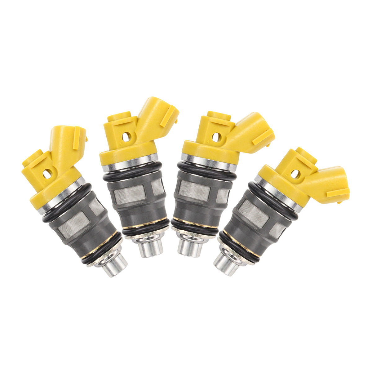 4 x 650cc FUEL INJECTORS FIT DENSO SW20 3S-GTE EJ20 BG5 BD5 SIDE FEED ...