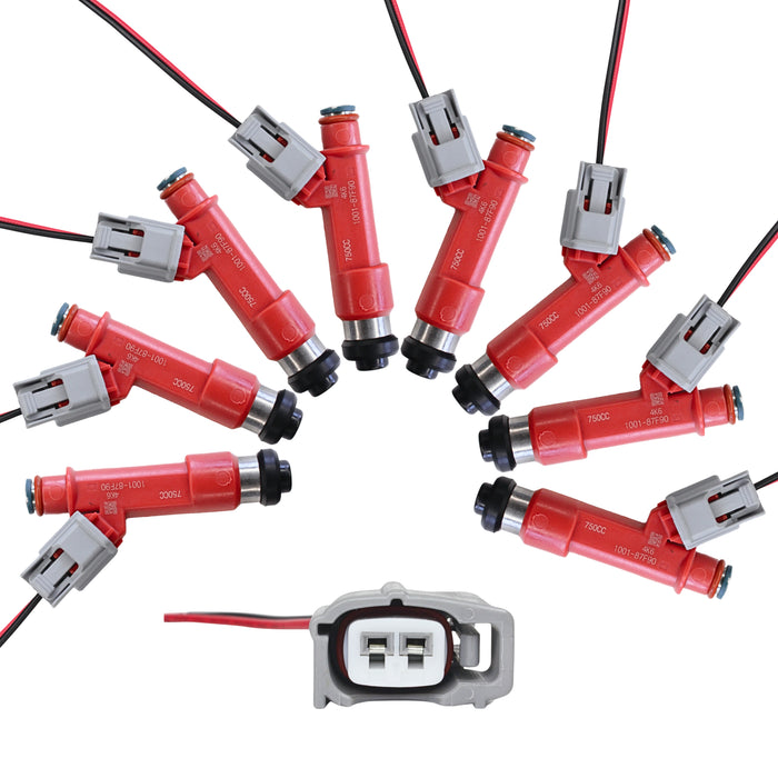 8 x 750cc Fuel Injectors 1001-87F90 for Toyota Supra Turbo 1JZGTE 2JZGTE