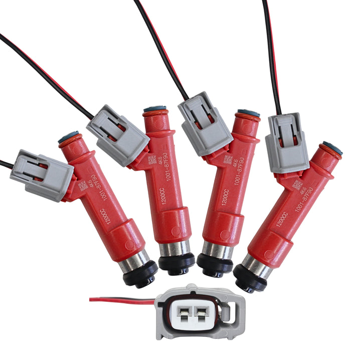 4 x 1200cc fit Denso FUEL INJECTORS For MAZDA RX8 13B ROTARY 1.3L TURBO