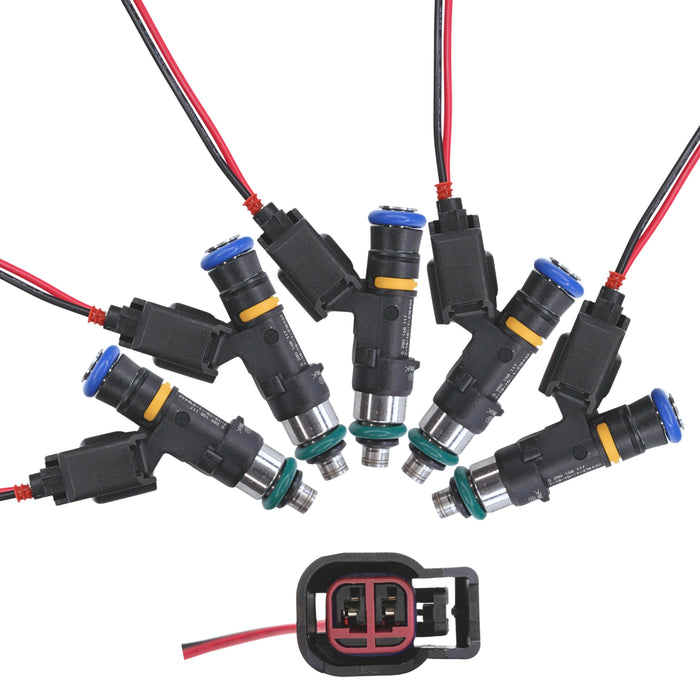 5 x 650cc fuel injectors for FORD FOCUS MK2 2.5T RS ST Fit BOSCH EV14 E85 safe
