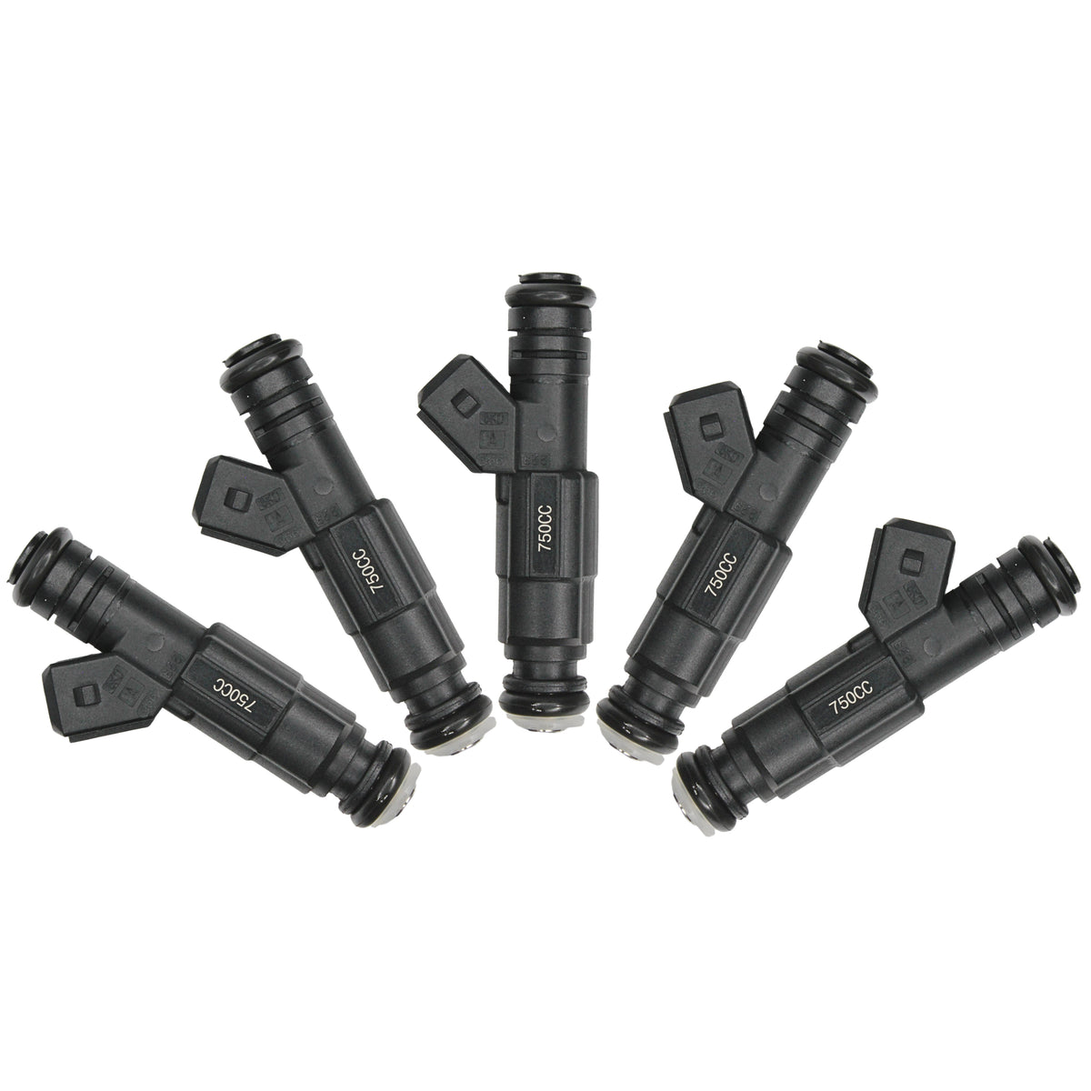 5 x Fuel Injectors 750cc 71lb Gen III EV6 (Long) / EV1 Jetronic Plug ...