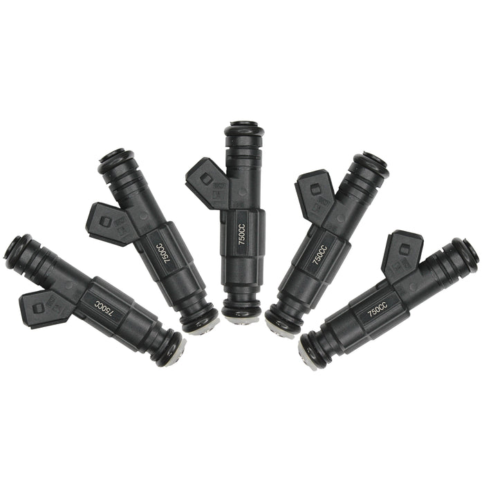 5 x Fuel Injectors 750cc 71lb Gen III EV6 (Long) / EV1 Jetronic Plug / E85 safe