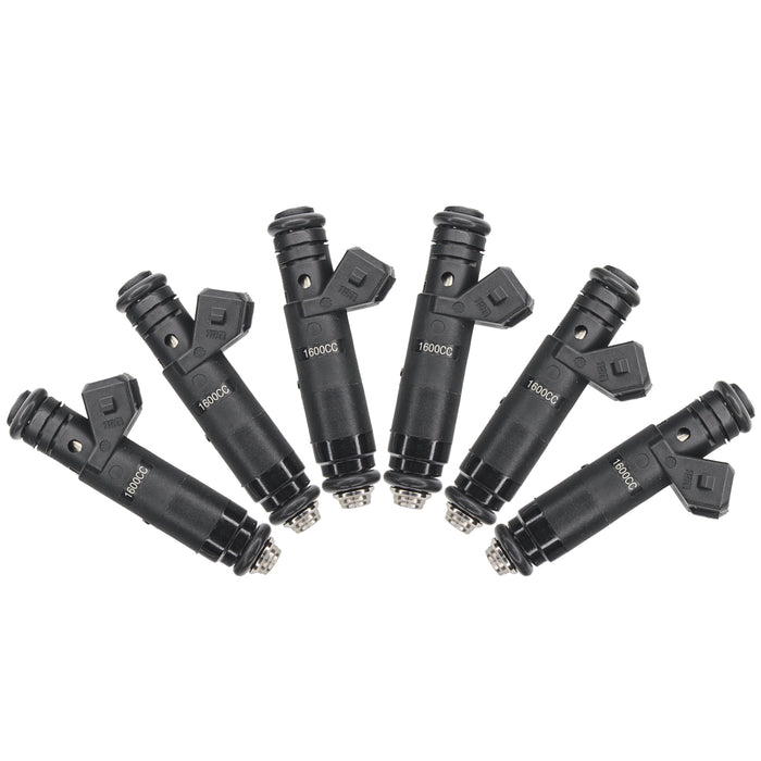 6 x Fuel Injectors 152lb 1600cc High Impedance Long Style FI114961 EV1 plug 60mm