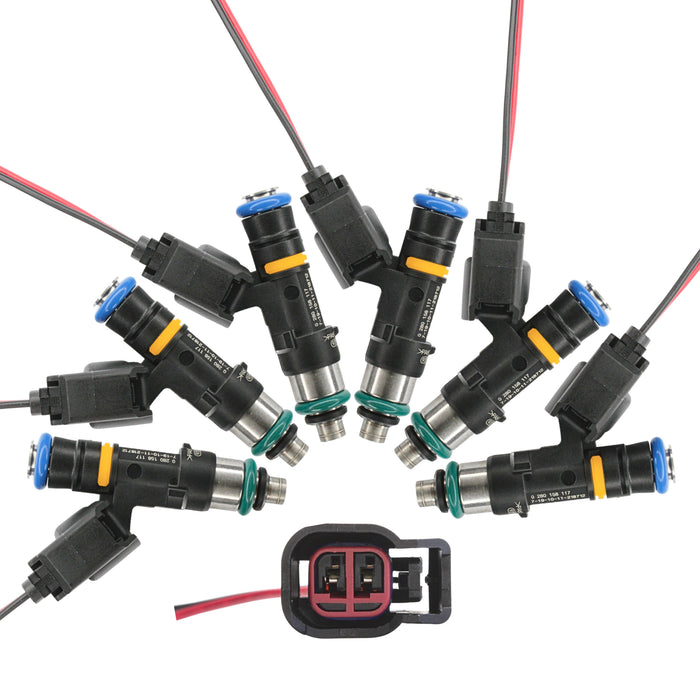 Set of 6 x 1300cc 124lb fuel injectors for TOYOTA SUPRA 2JZGTE BOSCH EV14 KSM
