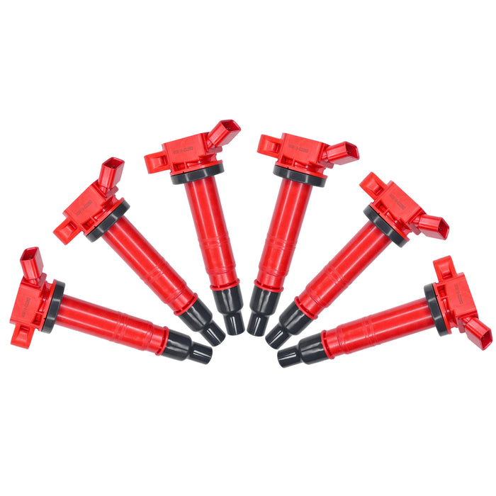6x Red Ignition Coil for 2003-2010 Toyota 4Runner 2005-2015 Tacoma 4.0L V6 UF495