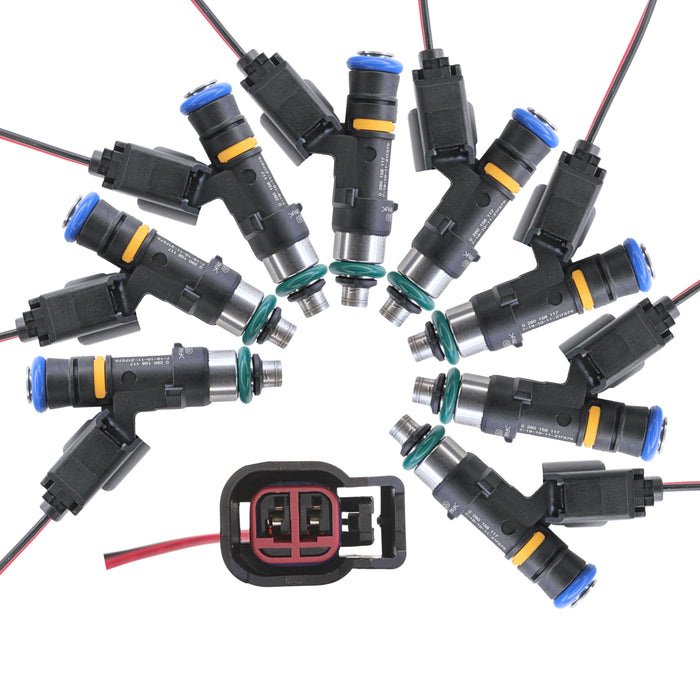 8 EV14 30lb 310cc fuel injectors for LS2 6.0 Pontiac GTO C6 Corvette CTS-V 5.3