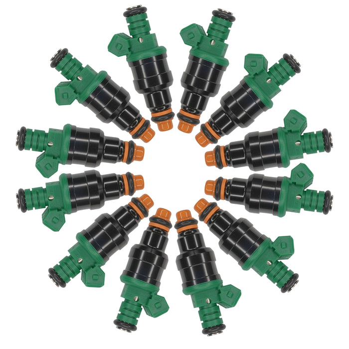 12 x 440cc 42LB FUEL INJECTORS FIT 0280150558 FOR BMW MERC JAGUAR ASTON V12