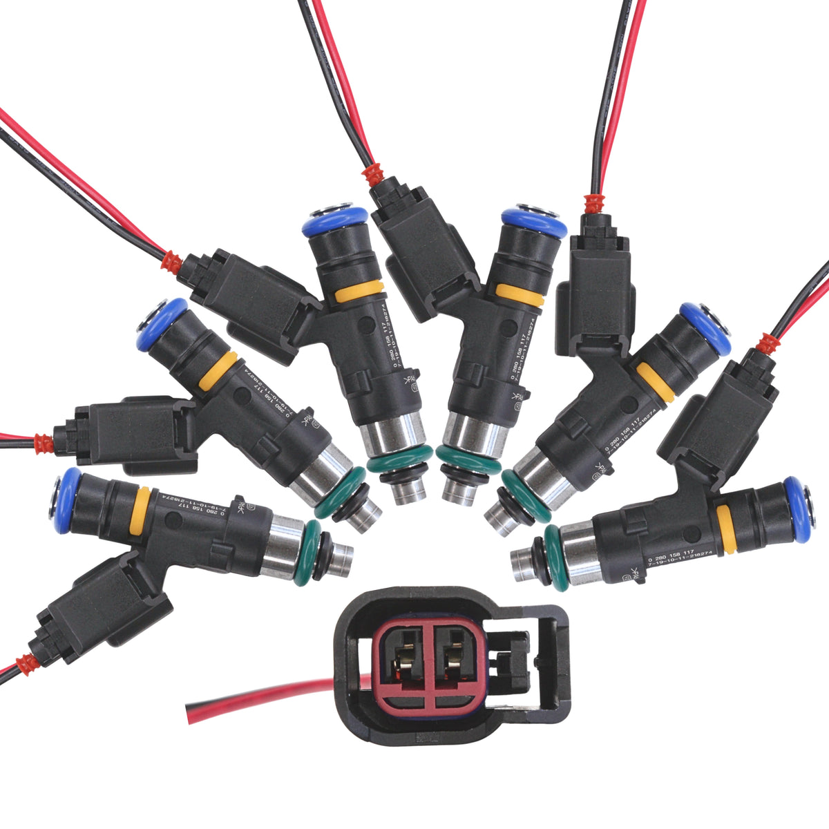 Set of 6 x 1200cc fuel injectors for TOYOTA SUPRA 2JZGTE BOSCH