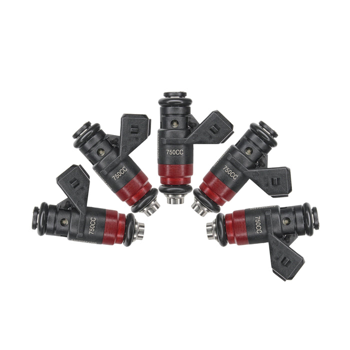 5 x 71lb 750cc fit Deka Compact Short Fuel Injectors FI114700 EV1 High Impedance