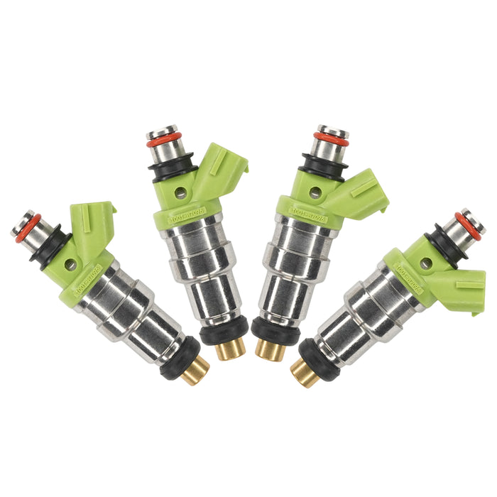 4x 800cc-Einspritzdüsen mit niedriger Impedanz für CA18DE/T 200SX 4G63 EVO1-9 RX7 FC3S