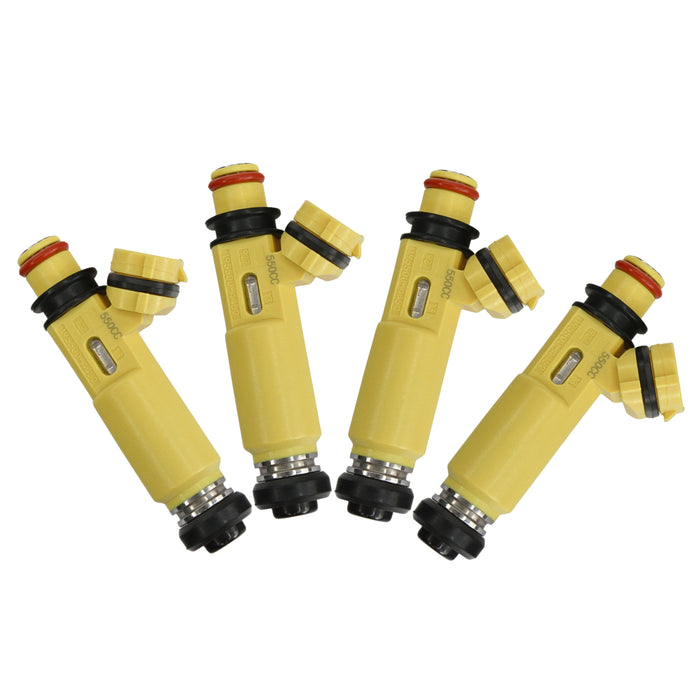 4x 550cc for MAZDA OEM 04-08 RX8 RX7 13B Miata fit Denso yellow fuel injectors