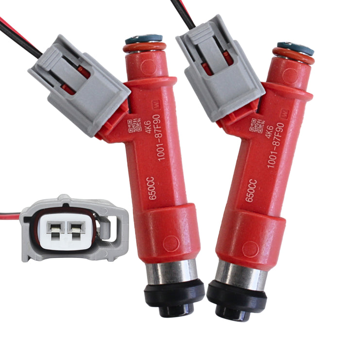 2 x 650cc Fuel Injectors 62lb for Mazda RX-7 13B FC3S 1.3L Turbo High Impedance