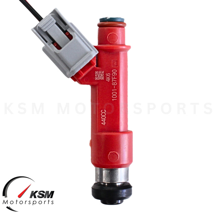 440cc Fuel Injectors for Nissan RB20DET RB26DETT R32 R33 R34 GTR E85 fit DENSO