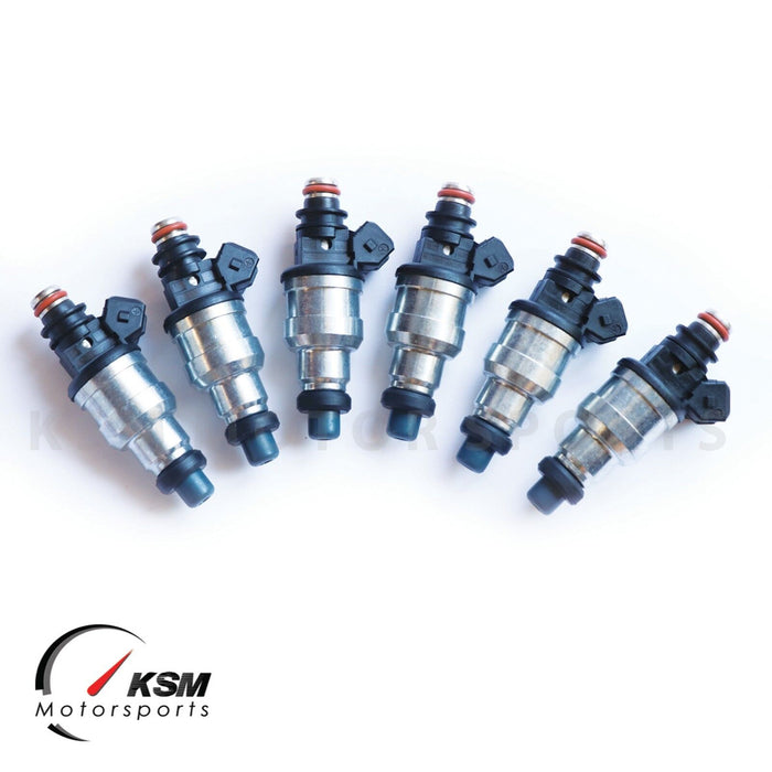 6 x 550cc Fuel Injectors for Nissan RB20 RB24 RB25 RB26 RB30 R31 R32 2.0 3.0