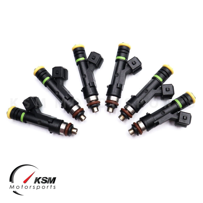 6x Fuel Injectors Fit Bosch 0280158827 EV1 Connector 160LB 1700cc High impedance