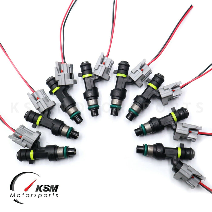 8 x 650cc 62lb Fuel Injectors For 04-10 Infiniti QX56 04-16 Nissan 5.6 V8 VK56