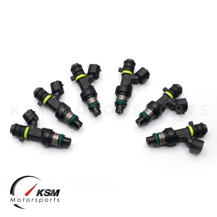 6x 440cc turbo fuel injectors 42lb For Nissan GTR R35 350Z G35 M35 Fit DENSO