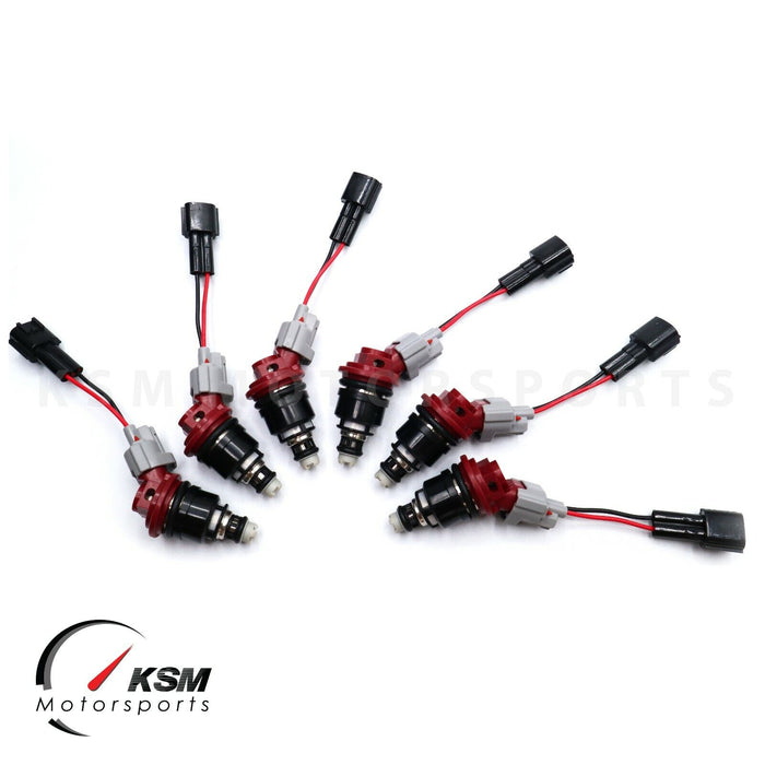 6 x 750cc Fuel Injectors for NISSAN / NISMO SKYLINE R33 GTS-T RB25DET fit JECS