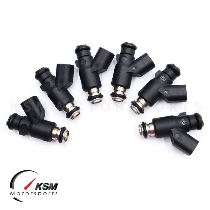 6 x 650cc Fuel Injectors for 09-12 HYUNDAI Genesis 3.8 V6 Turbo High OHMS E85