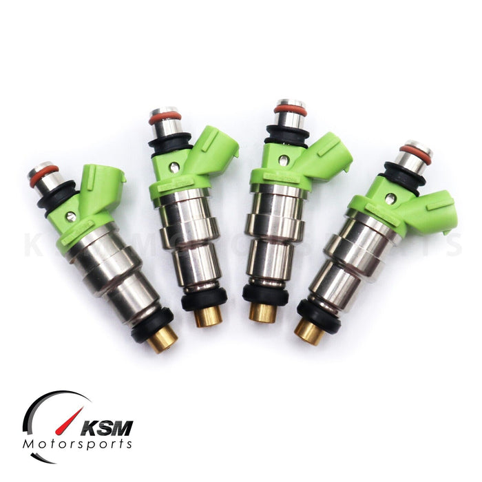 4x 800cc low impedance fuel injectors for CA18DE/T 200SX 4G63 EVO1-9 RX7 FC3S