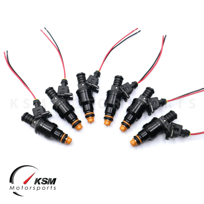 Set of 6 440cc Fuel Injectors for A6 323i 325i 328i 525i Mustang Regal V6