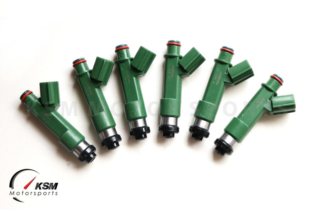 6 x 700cc Fuel Injectors for Toyota Nissan Mazda Honda 11mm fit Denso Aisin E85