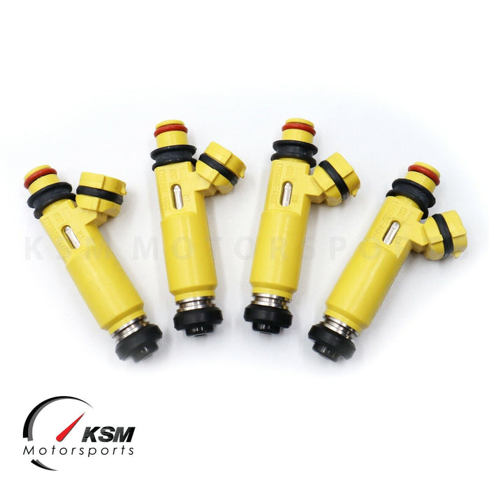 4x 750cc for MAZDA OEM 04-08 RX8 RX7 13B Miata fit Denso yellow fuel injectors