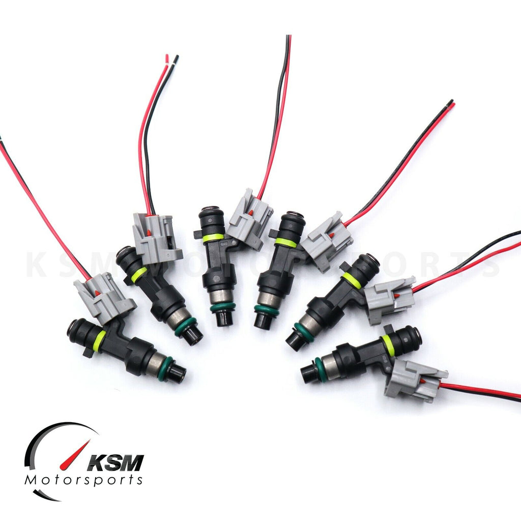 6 x 850cc turbo fuel injectors 81lb For Nissan GTR R35 350Z G35