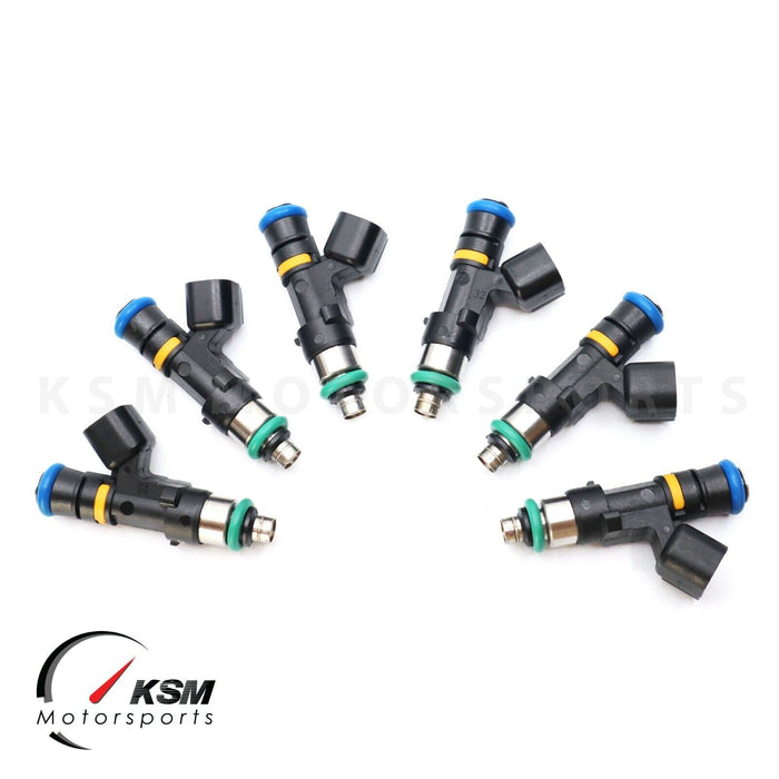 Set 6 x 750cc 70lb fuel injectors for TOYOTA SUPRA 2JZGTE fit BOSCH EV14 e85