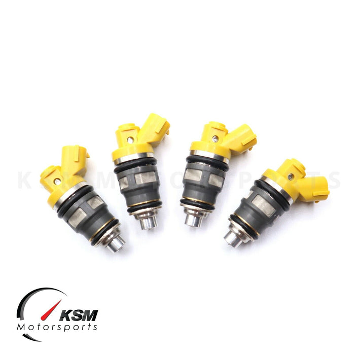 4 x 650 cc KRAFTSTOFFEINSPRITZVENTIL FÜR DENSO SW20 3S-GTE EJ20 BG5 BD5 SIDE FEED high imp