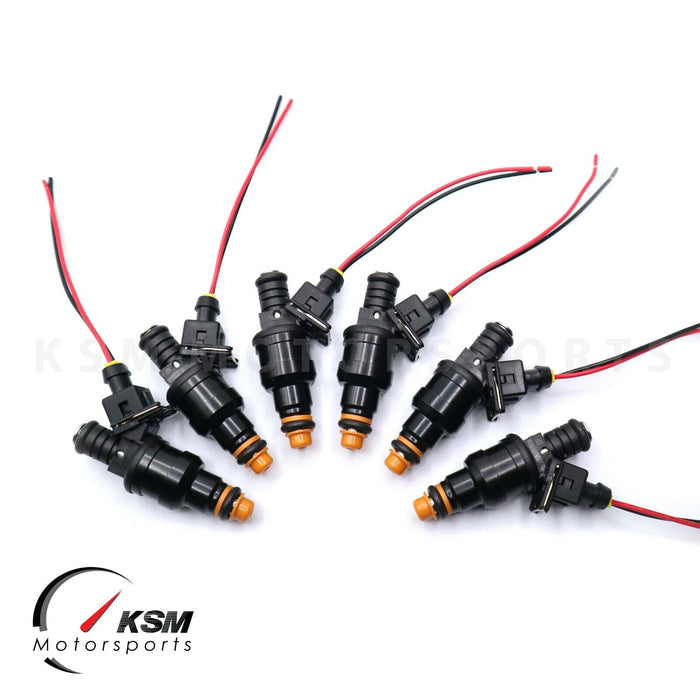 Set of 6 1600cc Fuel Injectors for A6 323i 325i 328i 525i Mustang Regal V6