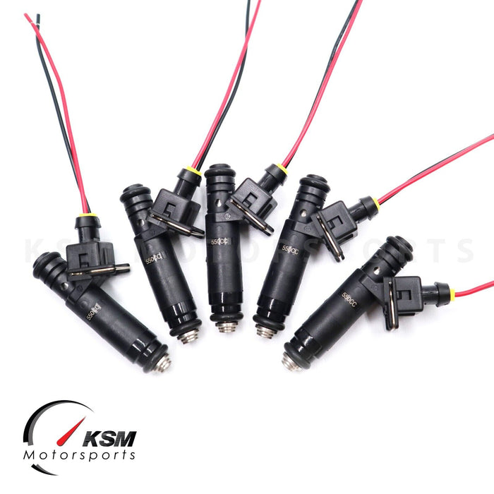 5 550cc 52lb fit Siemens Deka EV1 Fuel Injectors For Audi VW RS2 S2 Volvo e85