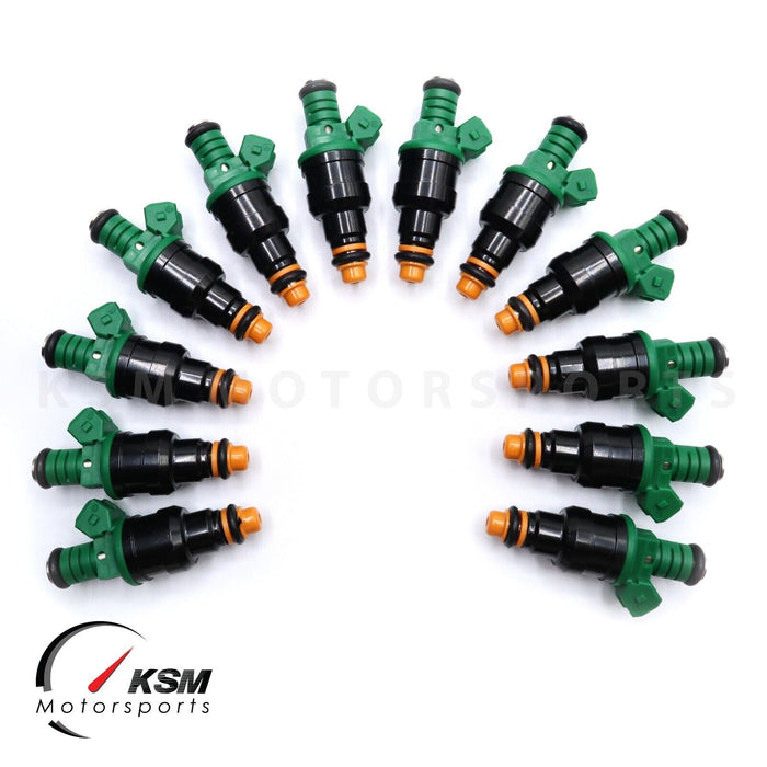 12 x 440cc 42LB FUEL INJECTORS FIT 0280150558 FOR BMW MERC JAGUAR ASTON V12