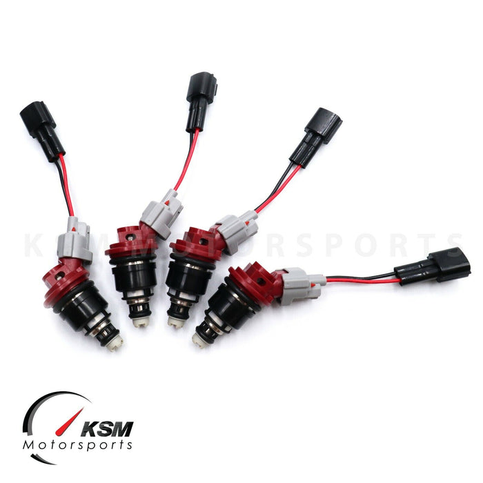 4 x 1400cc Side Feed Fuel Injectors for NISSAN NISMO SR20 S13 S14 S15 fit JECS
