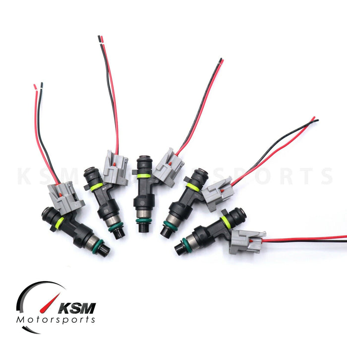 5 650cc Fuel Injectors for 2009-2010 Ford Focus MK2 RS ST225 High OHMS FIT DENSO