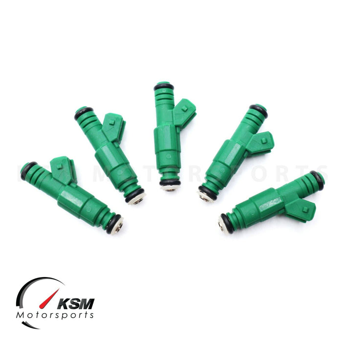 5 x 440cc 42lb Green Giant Fuel Injector for Volvo Turbo fits Bosch 0280155968