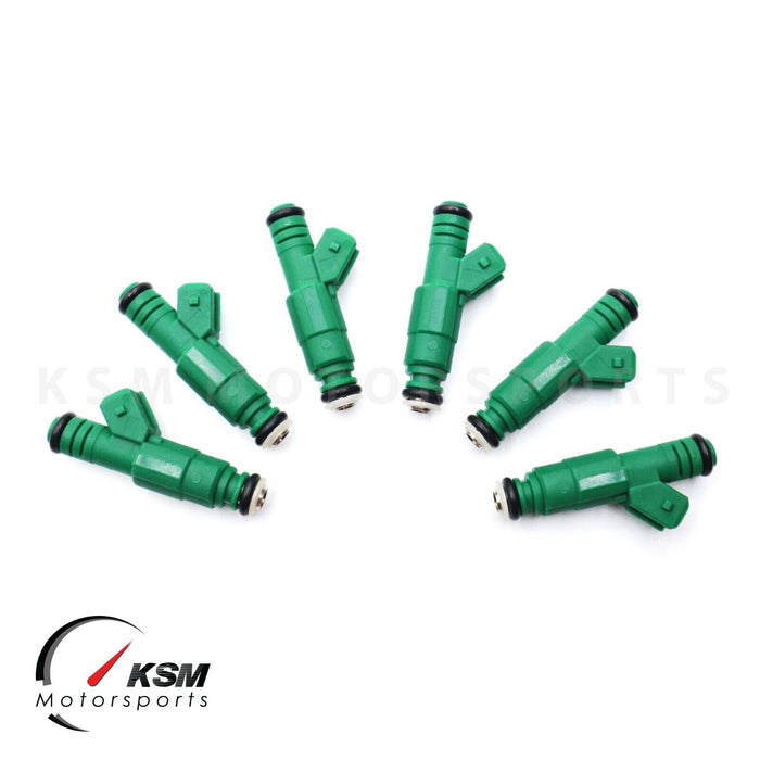 6 X 0280155968 Green Giant Fuel Injector fits Bosch 42lb Motorsport Racing 440cc