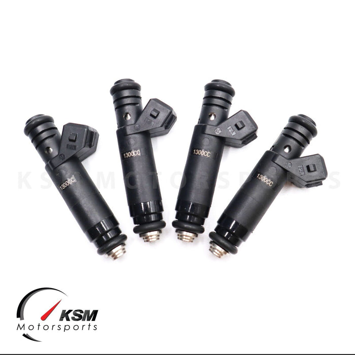 4 x 1300cc 124lb fit Siemens Deka Fuel Injectors EV1 E30 S14 M10 Turbo DOHC 420a