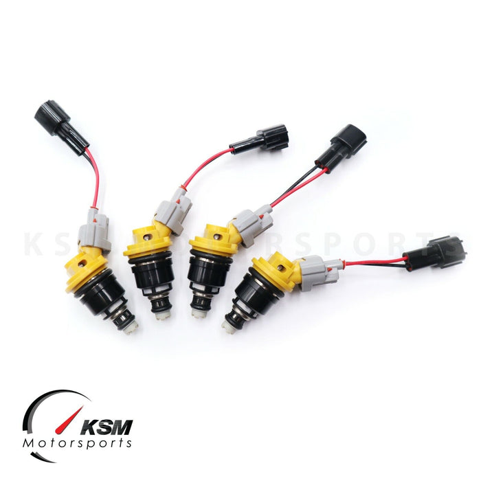 4 x 550cc 555cc Fuel Injectors for Nissan Nismo SR20DET 180sx 200sx Silvia E85