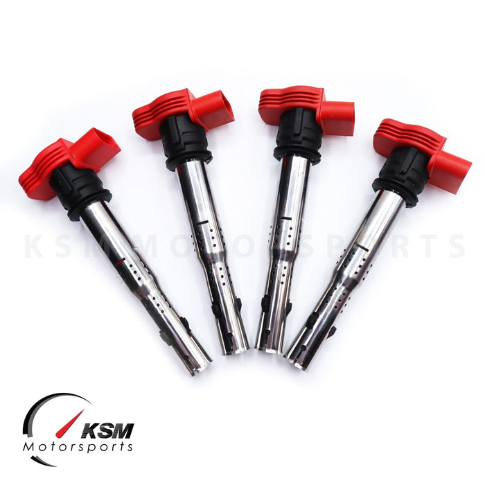 4 x performance ignition coils FOR AUDI R8 2.0TFSI 2.0TSI A3 GOLF 5 LEON SKODA