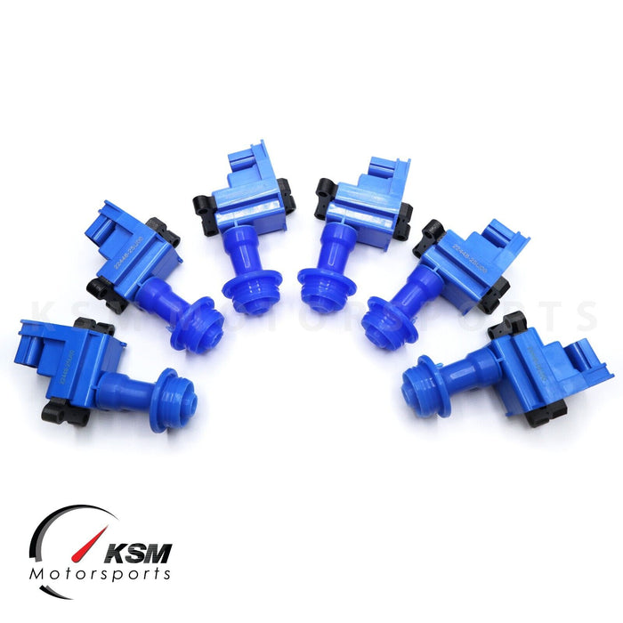 6 x ignition coils pack performance for NISSAN SKYLINE R33 SERIES 2 RB25 RB25DET