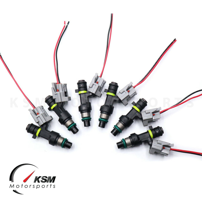 6 x 750cc Fuel Injectors for NISSAN NISMO SKYLINE R34 RB25DET NEO Fit DENSO ER34